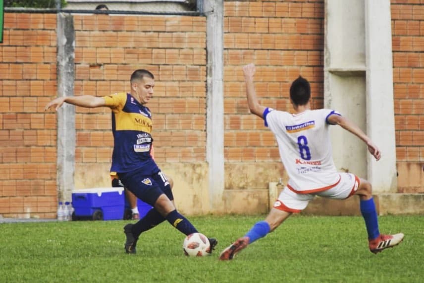 Lucas Ros playing soccer